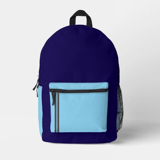 Trendy Multi-Color Design with Reflective Strip Bedruckter Rucksack (Vorderseite)