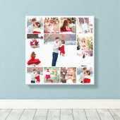 Trendy Multi Foto Collage Leinwanddruck (Insitu (Holzboden))