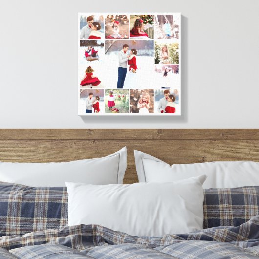 Trendy Multi Foto Collage Leinwanddruck (Insitu (Schlafzimmer))