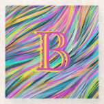 Trendy Multicolor Neon Psychedelic Monogram Glasuntersetzer<br><div class="desc">Genießen Sie Ihr Getränk mit einem maßgeschneiderten Untersetzer. Trendy Multicolor Neon Psychedelic Monogram Barware Untersetzer. Monogramm mit Ihren Initialen. Eine tolle Geschenkidee.</div>