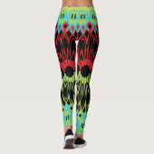 Trendy multicolor "Ratti_Creative_Arts" Leggings (Rückseite)
