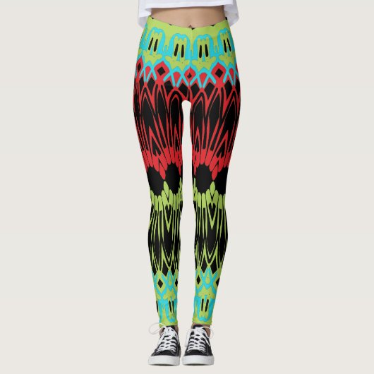 Trendy multicolor "Ratti_Creative_Arts" Leggings (Vorderseite)