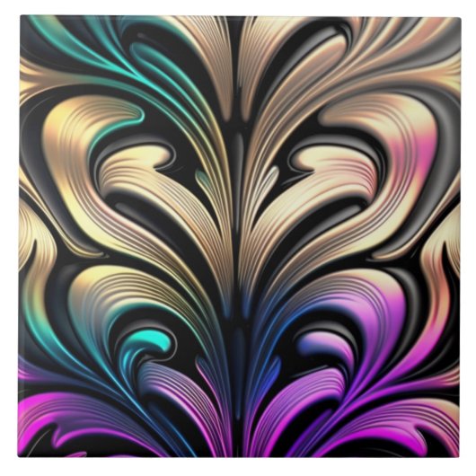 Trendy multicolore Keramik Fliesen (Vorderseite)