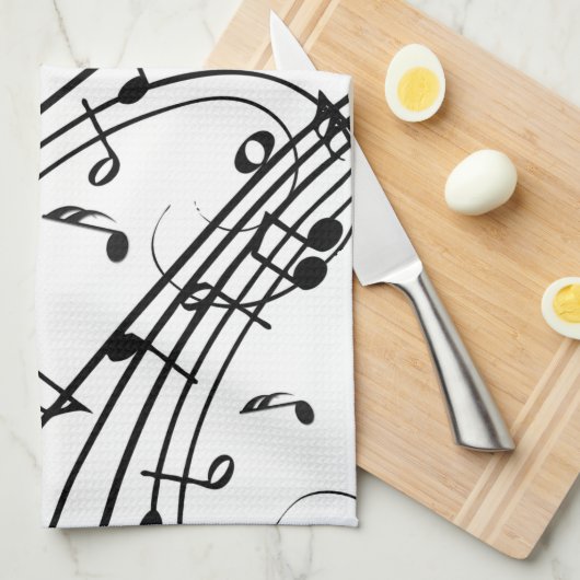 Trendy Music Design Geschirrtuch (Viertel Falte)