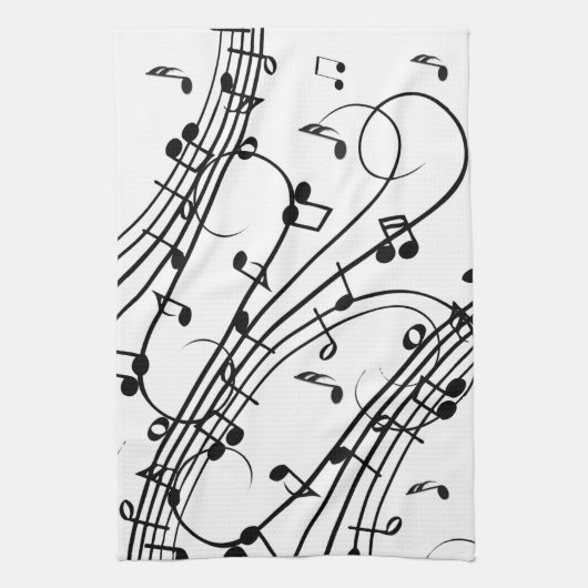 Trendy Music Design Geschirrtuch (Vertikal)