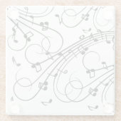 Trendy Music Design Glasuntersetzer (Rückseite)