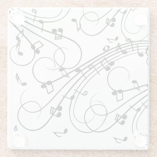 Trendy Music Design Glasuntersetzer (Rückseite)