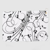 Trendy Music Design Golfhandtuch (Horizontal)