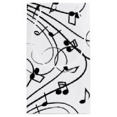 Trendy Music Design Kleine Geschenktüte (Rückseite)