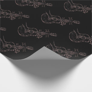 Trendy Musician Music Gitarre Player Geschenkpapier