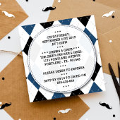 Trendy Mustache Bachelor Party Einladungen