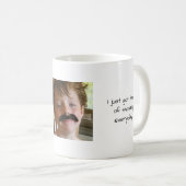 Trendy Mustache Coffee Tasse (VorderseiteRechts)