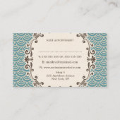 Trendy Muster-Haar-Stylist-Verabredungs-Karten Terminkarte (Rückseite)