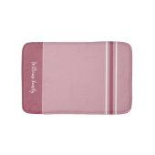 Trendy Mute Pink - Streifen Bath Mat Badematte (Vorderseite)