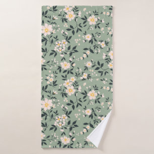 Trendy nahtlose Vintage Blumenmuster. Endlos Badehandtuch