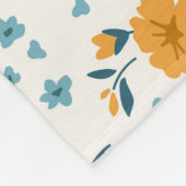 Trendy nahtlose Vintage Blumenmuster. Endlos Fleecedecke (Ecke)