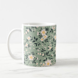 Trendy nahtlose Vintage Blumenmuster. Endlos Kaffeetasse