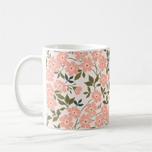Trendy nahtlose Vintage Blumenmuster. Endlos pr Kaffeetasse