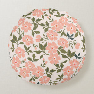 Trendy nahtlose Vintage Blumenmuster. Endlos pr Rundes Kissen