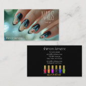 Trendy Nail Floral Kunstmuseum Loyalität Visitenkarte (Vorne/Hinten)