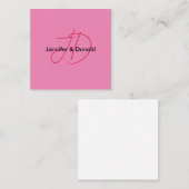 Trendy-Name für klassische Skripte Begleitkarte (Vorne/Hinten)