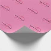 Trendy-Name für klassische Skripte Geschenkpapier (Ecke)