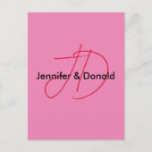 Trendy-Name für klassische Skripte Postkarte (Vorderseite)