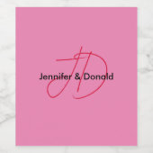 Trendy-Name für klassische Skripte Weinetikett (Einzelnes Label)