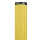 Trendy Name | Senf Yellow Modern Initial Thermosbecher (Rückseite)