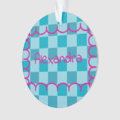 Trendy Name Template Sticker Ornament (Vorderseite)