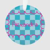 Trendy Name Template Sticker Ornament (Vorderseite)