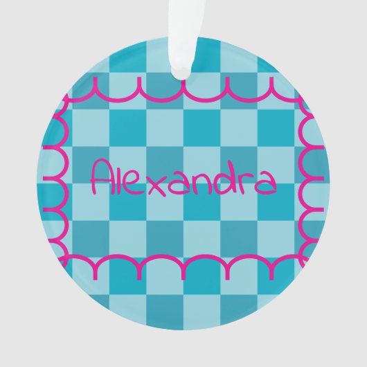 Trendy Name Template Sticker Ornament (Vorderseite)