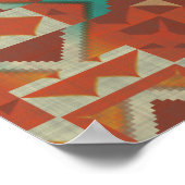 Trendy Native Amerikanische Ureinwohner Tribe Mosa Poster (Ecke)