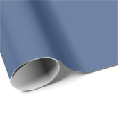 Trendy Natural Blue Wrapping Paper Roll Geschenkpapier (Rolleneckpunkt)