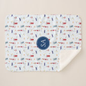 Trendy Nautical Baby Sherpadecke (Vorderseite (Horizontal))