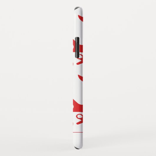 Trendy Nautical Red Anchor Pattern Case-Mate iPhone Hülle (Hinten/Rechts)