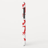 Trendy Nautical Red Anchor Pattern Case-Mate iPhone Hülle (Hinten/Links)