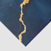 Trendy Navy Blue Gold Marble Collection Seidenpapier (Ausschnitt)