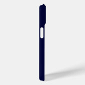 Trendy Navy Blue Gray White Script Monogram Case-Mate iPhone Hülle (Rückseite / Rechts)