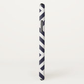 Trendy Navy Blue Monogram Diamond Muster Case-Mate iPhone Hülle (Hinten/Rechts)