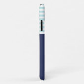 Trendy Navy Blue Nautical Red Anchor Design Case-Mate iPhone Hülle (Hinten/Rechts)