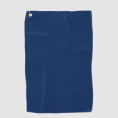 Trendy Navy Indigo Solid Color Golfhandtuch (Vorderseite)