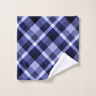 Trendy Navy Kariertes Muster Waschlappen