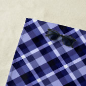 Trendy Navy Kariertes Pattern Beach Handtuch (Beispiel)