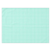 Trendy Neo Mint Gingham Karos Pattern Tablecloth Tischdecke (Vorderseite (Horizontal))