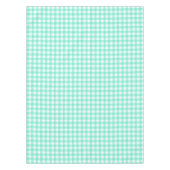 Trendy Neo Mint Gingham Karos Pattern Tablecloth Tischdecke (Vorderseite)