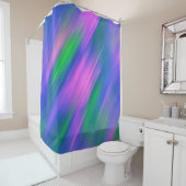 Trendy Neon Bright Blau grün pink Abstrakt Duschvorhang (Beispiel)