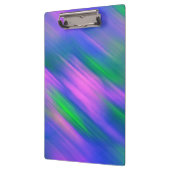 Trendy Neon Bright Blau grün pink Abstrakt Klemmbrett (Links)