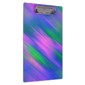 Trendy Neon Bright Blau grün pink Abstrakt Klemmbrett (Rechts)