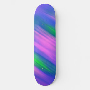 Trendy Neon Bright Blau grün pink Abstrakt Skateboard